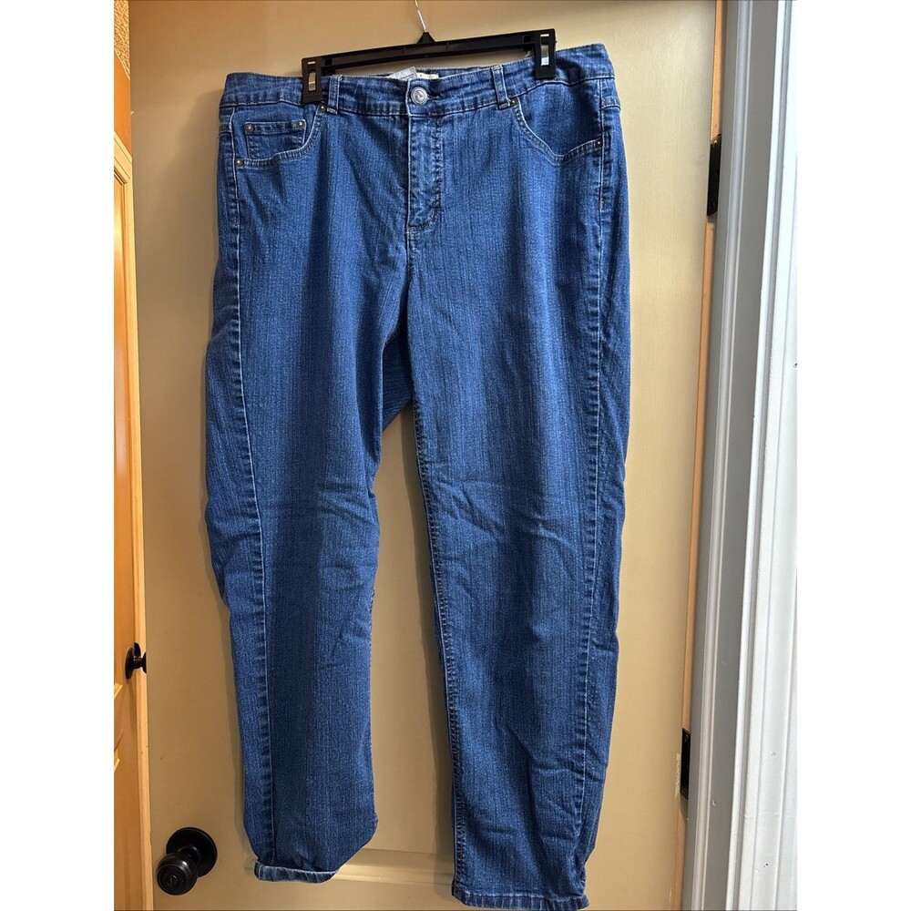 JMS Just My Size Stretch Denim Jeans Pants Woman 20W Straight Waist 37" Preowned